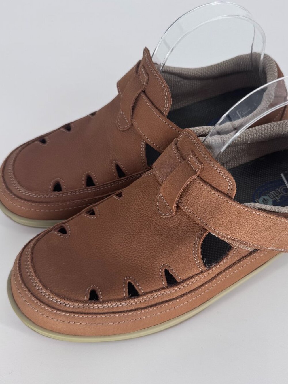 Orthofeet Serene 896 Womens 9 2E X Wide Brown Leather Comfort Shoes